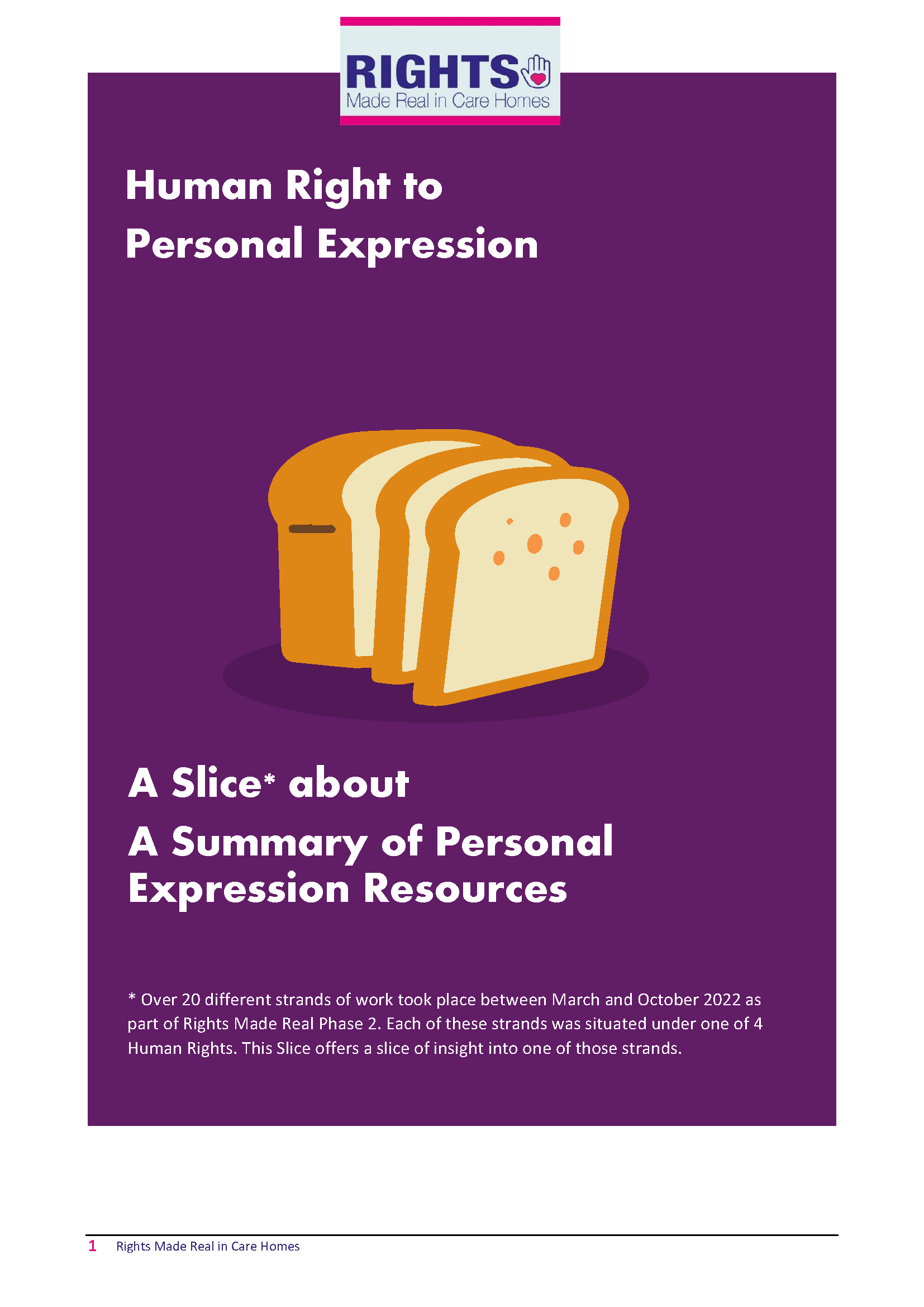 Summary of Personal Expression Resources