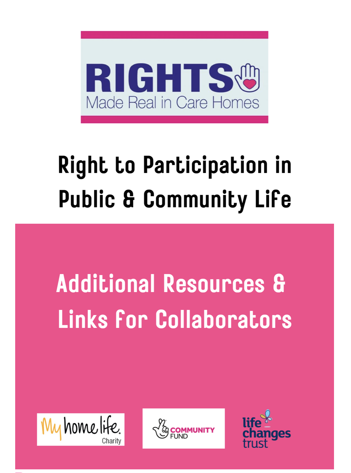 Right to Public & Community Life Links