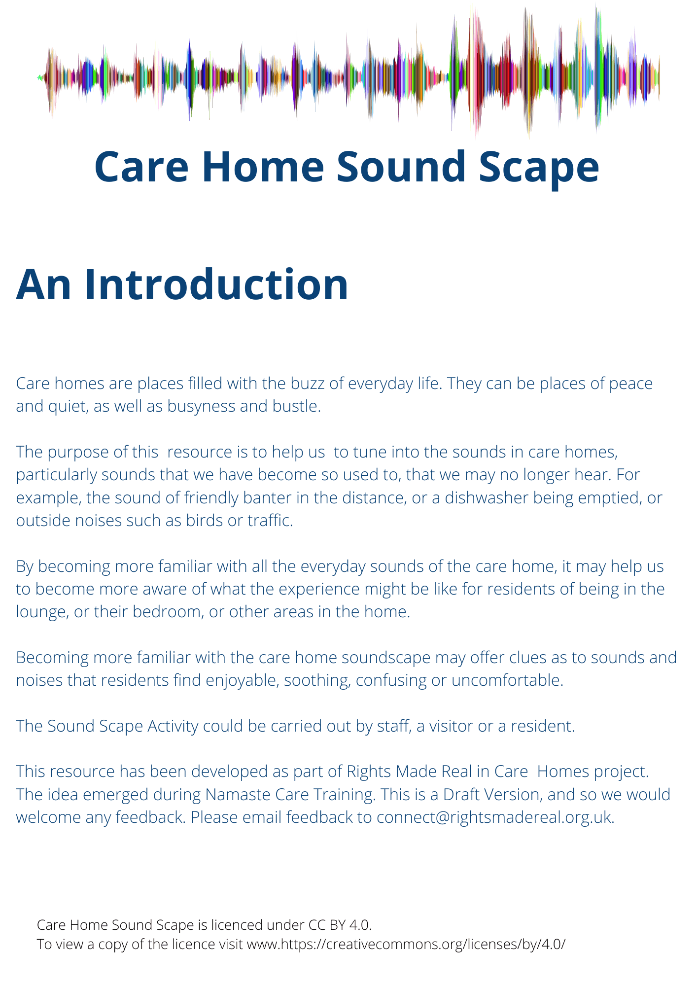 Care Home Soundscape