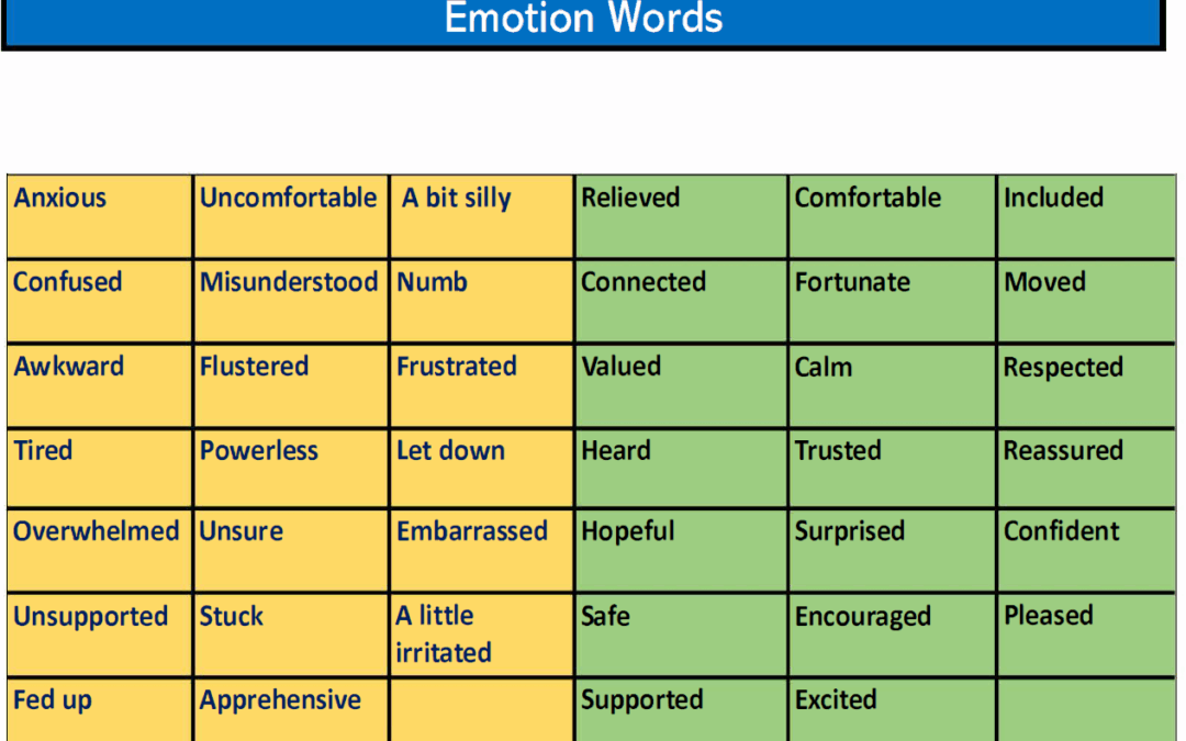 Emotion Words and Emotional Touchpoints